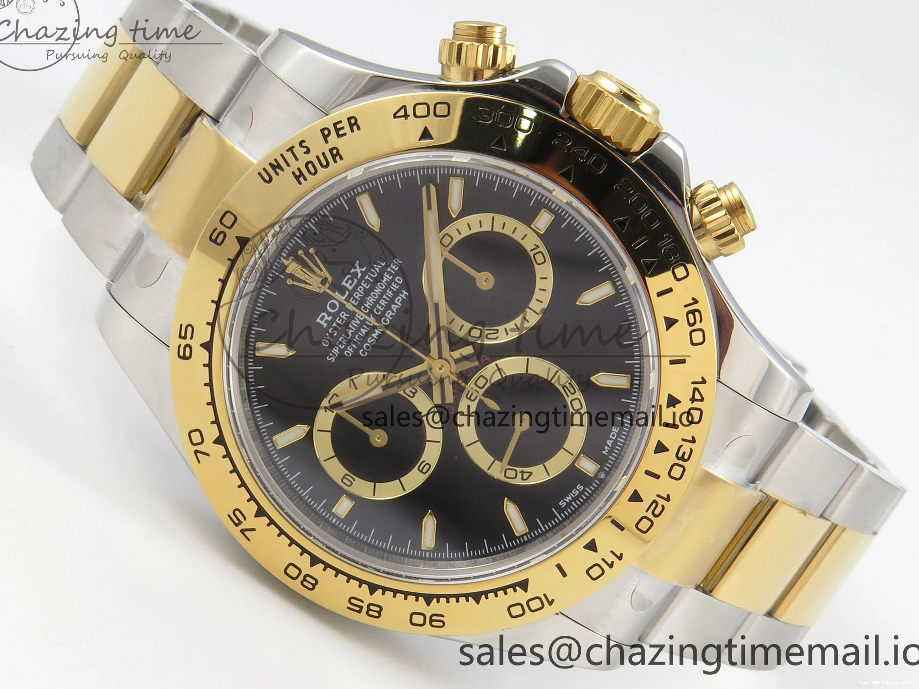 Best AAA Replica Sites SS Premium 904L Clone 126503 1:1 Dial on DD Black Clean Edition Bracelet Super 240 Best Daytona YG 1231